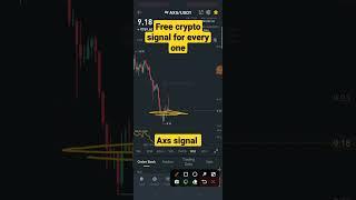 axs free crypto signal.#shorts