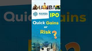 Manba Finance IPO Apply or Avoid #shorts #viralvideo #stockmarket