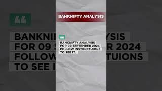 Bank Nifty Prediction for 09 September 2024: Key Levels & Strategy"