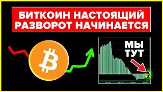 БИТКОИН!!! НАСТОЯЩИЙ РАЗВОРОТ РЫНКА НАЧИНАЕТСЯ СЕЙЧАС ?!! (не то что ты подумал)