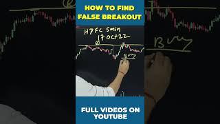 HOW TO IDENTIFY FALSE BREAKOUT? #shorts #youtubeshorts #stockmarket #sharemarket #nifty #trading