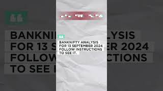 13 September 2024 Banknifty prediction | BankNifty Prediction for tommarow : Key Levels & Strategy"