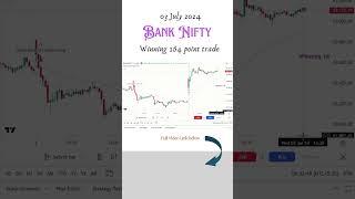 Bank Nifty 03 July 2024 Trade Analysis | | Winning 164 points | #baknifty #VegaInstitute